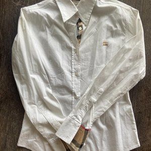 Burberry London White shirt made in Great Britain Size Medium